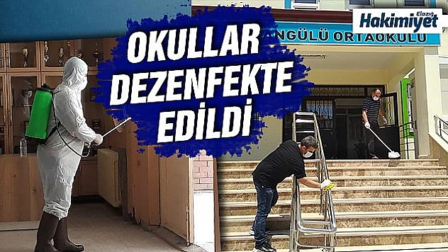 Elazığ'da LGS önceki okullar dezenfekte edildi
