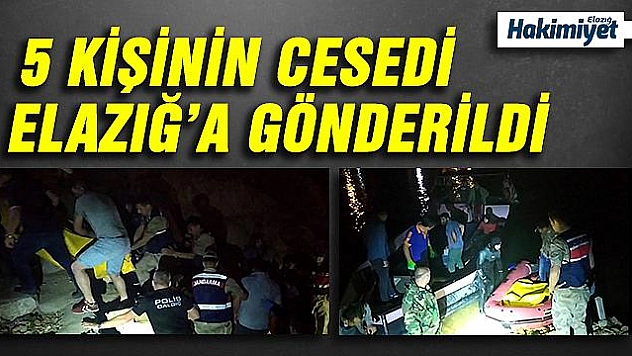 Erzincan ve Elazığ'dan gelen balık adamlar cesedi sudan çıkardı