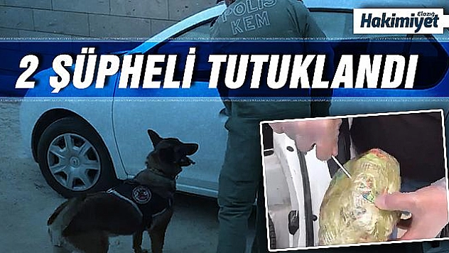 Narkotik köpeği, uyuşturucuyu buldu