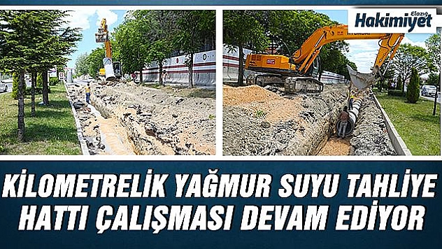 ŞEHİT KORGENERAL HULUSİ SAYIN CADDESİ'NDE YAĞMUR SUYU HATTI ÇALIŞMASI