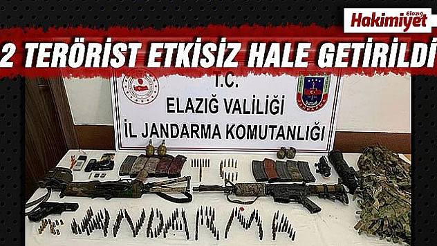 Silah ve bombaları ve kamuflajı ele geçirildi