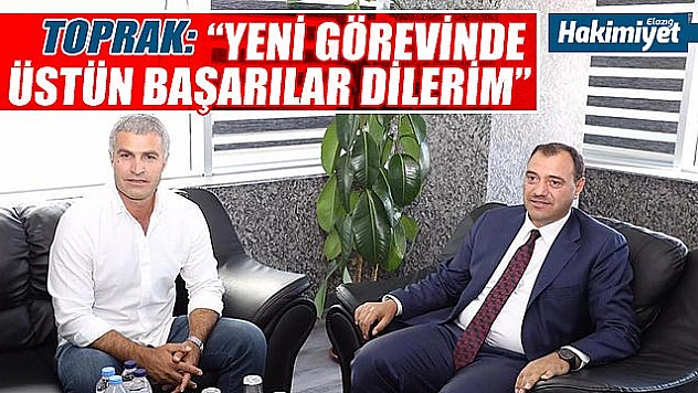 Toprak'tan Vali Kaldırım'a veda mesajı
