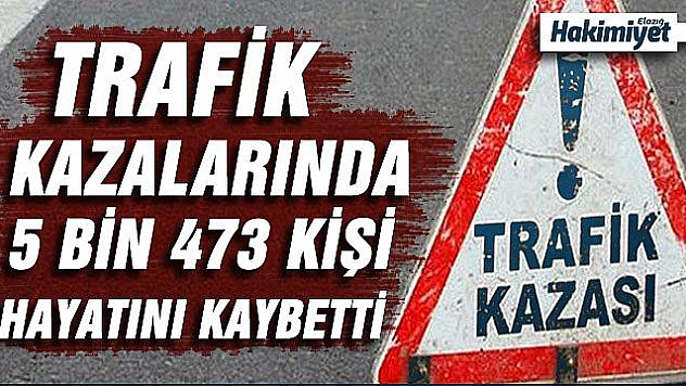 Trafik kazası sayısı yüzde 5 azaldı