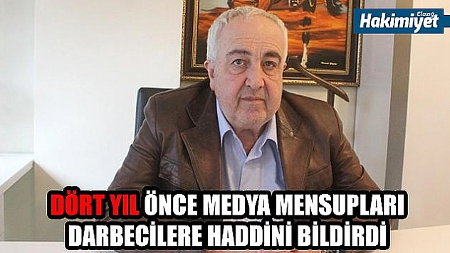 BAŞKAN ERDEM: 'MEDYAMIZ DA DARBECİLERE HADDİNİ BİLDİRDİ'