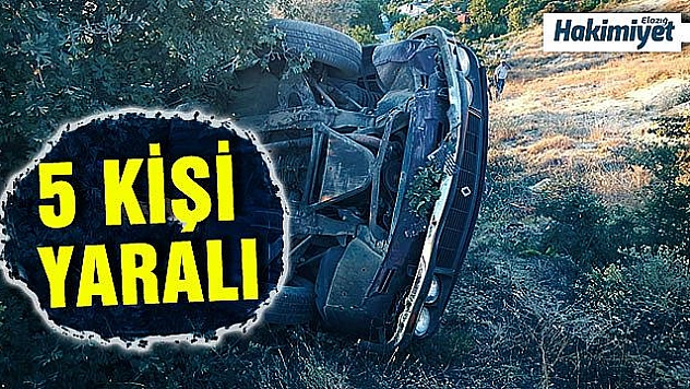 Otomobil uçuruma yuvarlandı