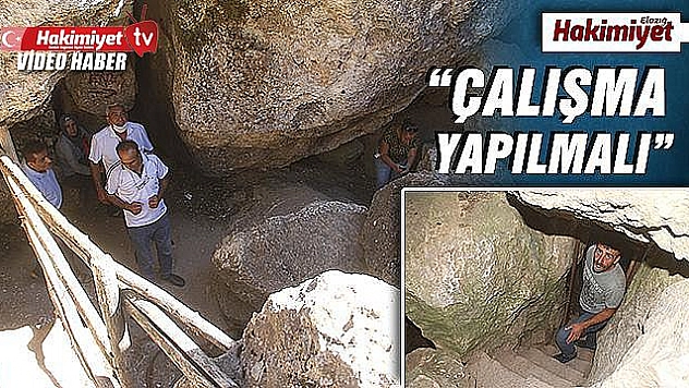 Elazığ'da serinleten mekan 'Buzluk Mağarası'