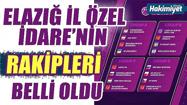 Elazığ İl Özel İdare D Grubu'nda!