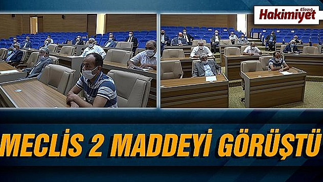 İl Genel Meclisi Olağanüstü Toplandı