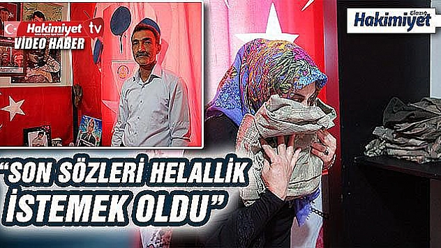 Şehit ailesi oğullarından kalan hatıraların kokusuyla yaşıyor