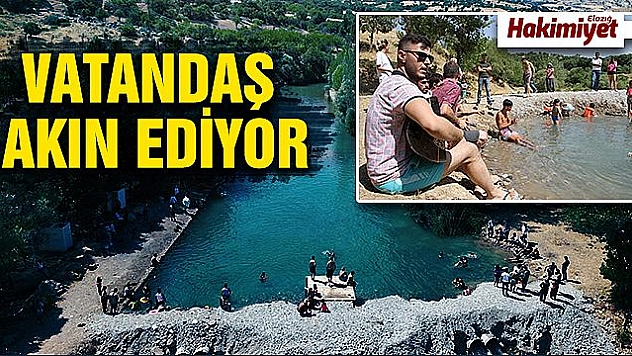 Tağar çayı, tatil görüntülerini aratmıyor
