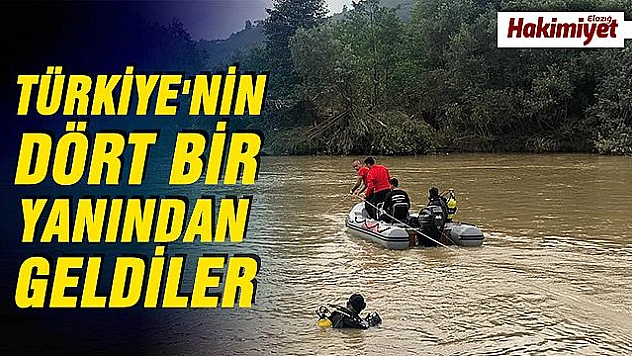 Türkiye'nin 4 bir yanından gelen ekipler Harşit çayında selde kaybolan 2 jandarma personelini bulmaya çalışıyor