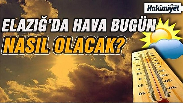 15 Eylül Elazığ Hava Durumu 