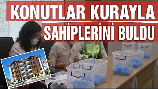  Elazığ'da ilk biten deprem konutları kura ile sahibini buldu