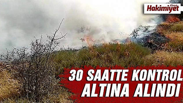 Orman yangını 30 saatte kontrol altına alındı