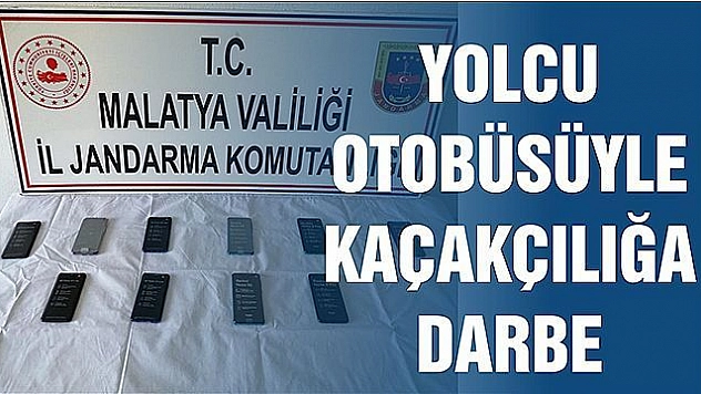 YOLCU OTOBÜSÜYLE KAÇAKÇILIĞA DARBE