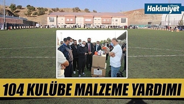 104 amatör kulübe malzeme yardımı