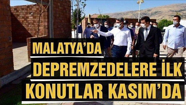 Depremzedelere ilk konutlar Kasım'da