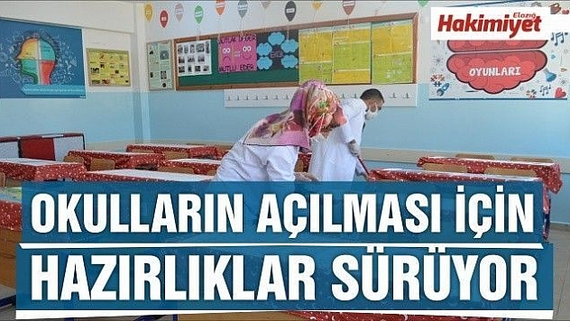 Elazığ'da okulların açılması için hazırlıklar sürüyor