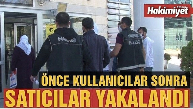 Elazığ'da uyuşturucu ile mücadele önce kullanıcılar, sonra satıcılar yakalandı