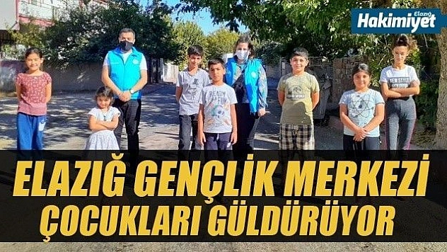 Elazığ Gençlik Merkezi, çocukları güldürüyor