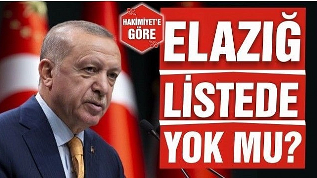 ELAZIĞ LİSTEDE YOK MU?