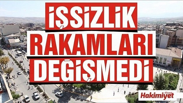 İşsizlik oranı bir önceki aya göre değişmedi