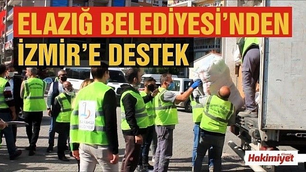 Elazığ Belediyesi'nden İzmir'e Destek
