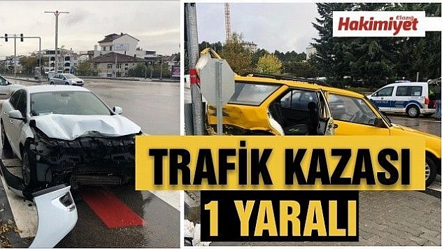 Elazığ'da trafik kazası: 1 yaralı