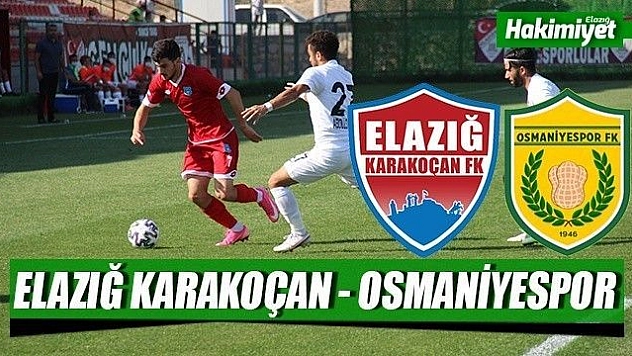 Elazığ Karakoçan'ın konuğu Osmaniyespor