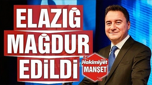 ELAZIĞ, MAĞDUR EDİLDİ 