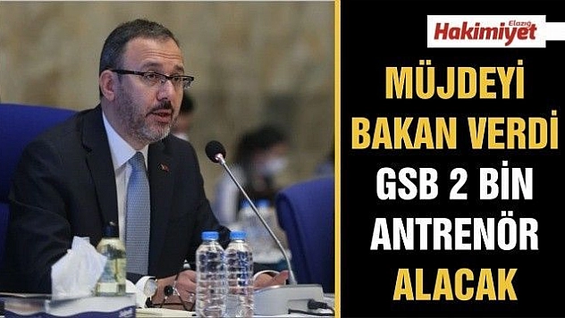 Gençlik ve Spor Bakanlığı 2 bin antrenör alacak