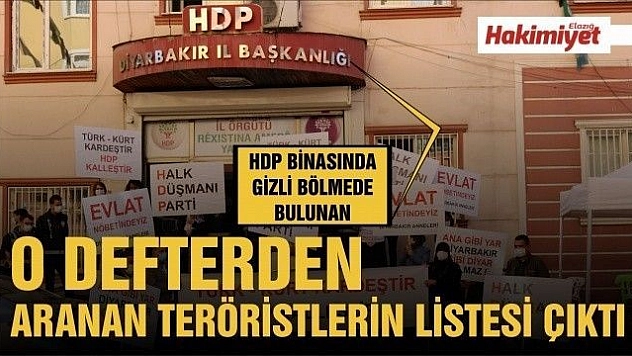 HDP yöneticilerinin 'Seçilmiş delegelerimizin isimleri var' dediği defterde farklı kategorilerde aranan teröristler çıktı