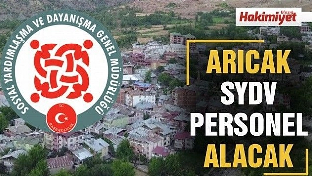 Arıcak SYDV personel alımı yapacak