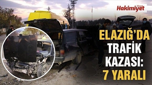 Minibüs ile otomobil çarpıştı: 7 yaralı
