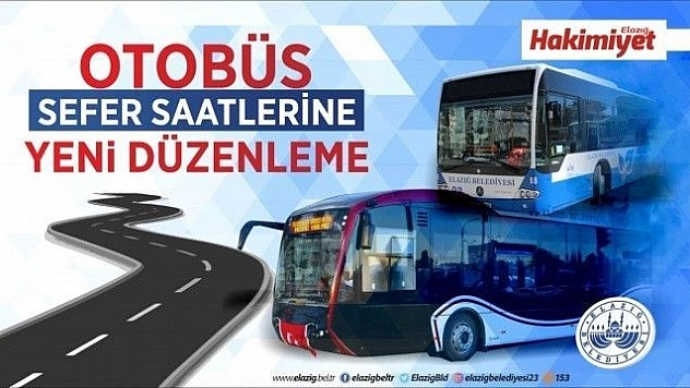 Otobüs Sefer Saatlerine Yeni Düzenleme
