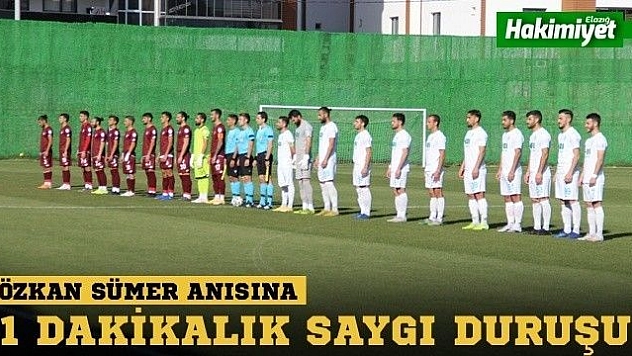 Özkan Sümer için 1 dakikalık saygı duruşu