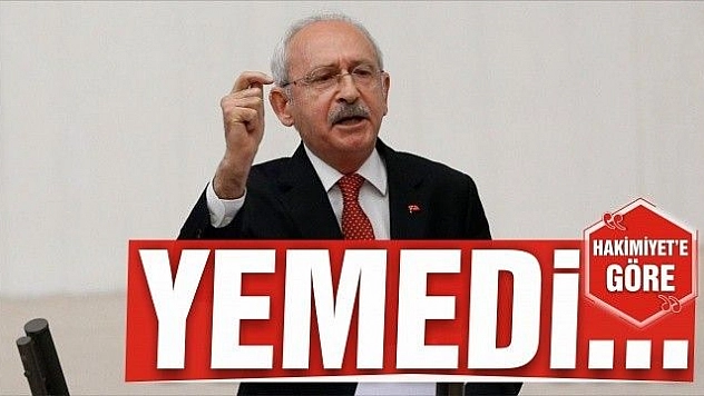 YEMEDİ…