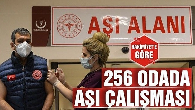 256 ODADA AŞI ÇALIŞMASI