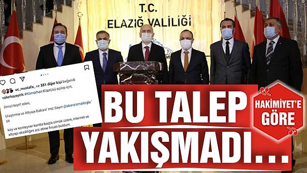 BU TALEP YAKIŞMADI…