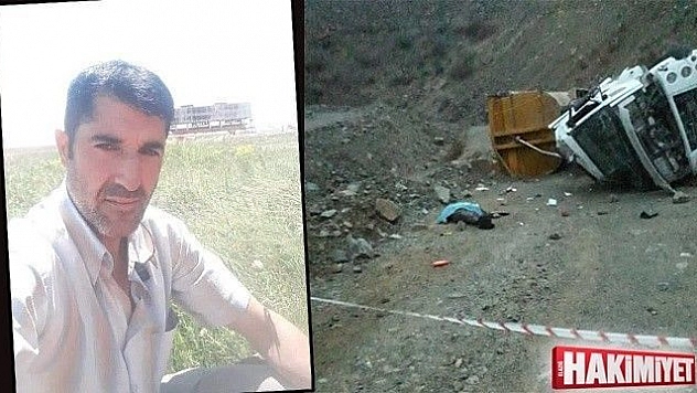 Şarampole devrilen tırın sürücüsü hayatını kaybetti