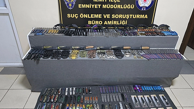 405 adet ruhsatsız kesici alet ele geçirildi