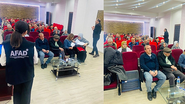 AFAD'dan Elazığ'daki huzurevinde afet farkındalık eğitimi