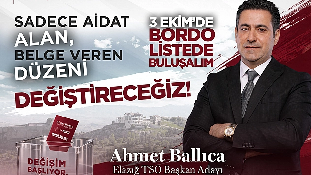Ahmet Ballıca'dan 'bordo vizyon' mesajı: değişim başlıyor