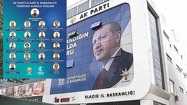 Ak Parti Elazığ İl Başkanlığında Görev Dağılımı Belli oldu
