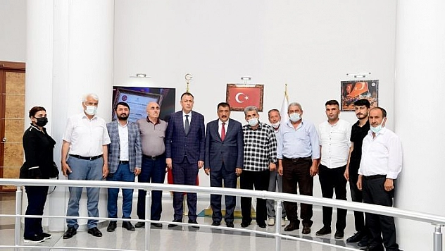 AK Parti yerel yönetimlerden Başkan Gürkan'a ziyaret