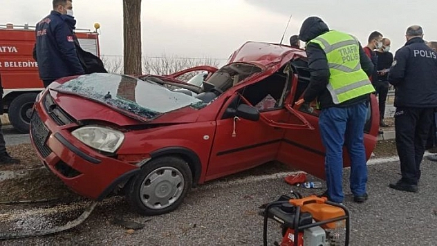 Akçadağ'da feci kaza: 1'i ağır 2 yaralı