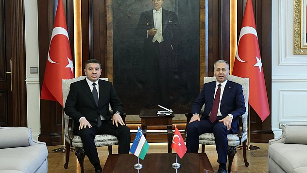 Ali Yerlikaya, Özbekistan İçişleri Bakanı'nı ağırladı