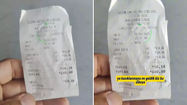 Almanya'dan gelen gurbetçi yemek fişini görünce şoke oldu