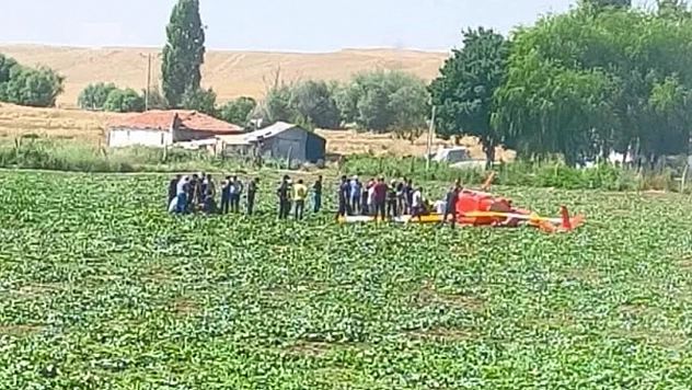 Ankara'da eğitim helikopteri düştü: 2 Yaralı