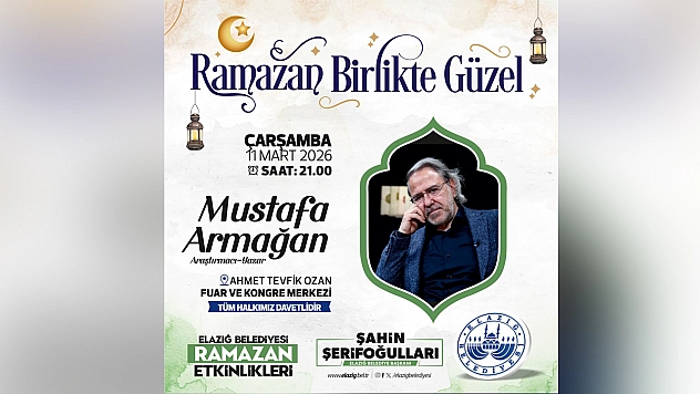 Araştırmacı-Yazar Mustafa Armağan, Elazığlılarla buluşuyor
